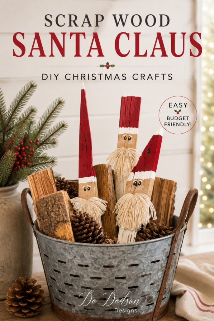 Scrap Wood Santa Claus DIY Christmas Craft
