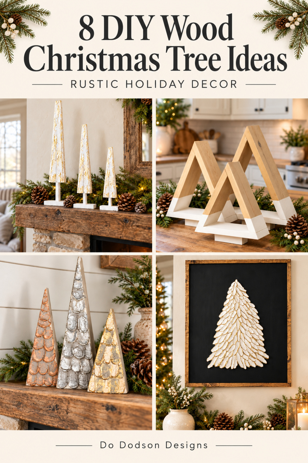 8 DIY Wood Christmas Tree Ideas for Rustic Holiday Decorating